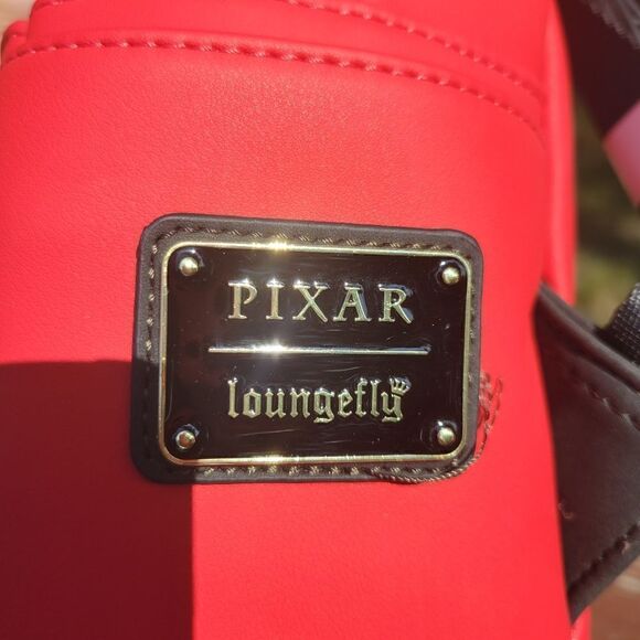 Loungefly Mini Backpack Disney Pixar Alien Remix Faux Leather Red 11.5\